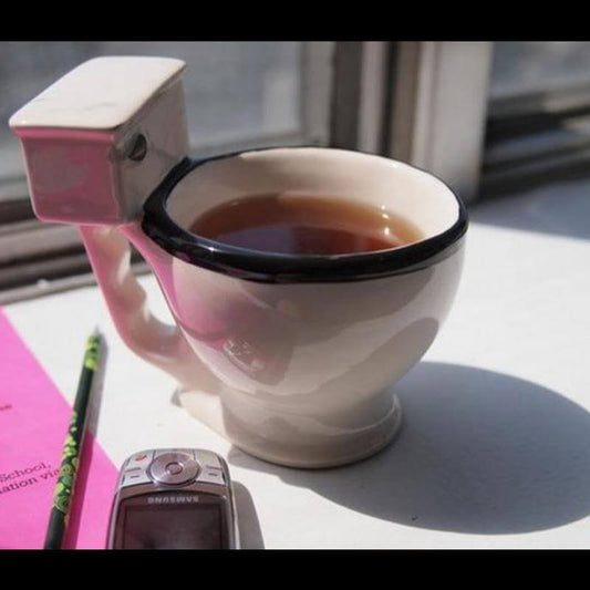 Toilet Ceramic Coffee Mugs with Handgrip - MaviGadget