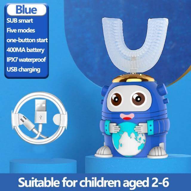 Smart Ultrasonic Silicone Toothbrush for Kids - MaviGadget
