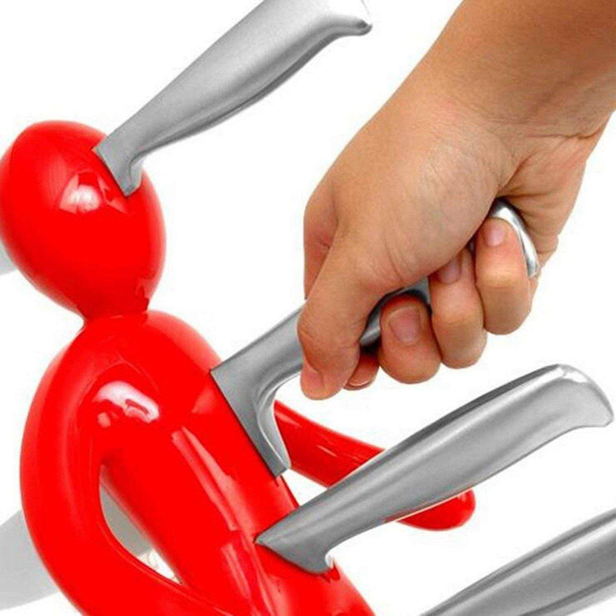 Man Kitchen Cutlery Knife Block Holder - MaviGadget