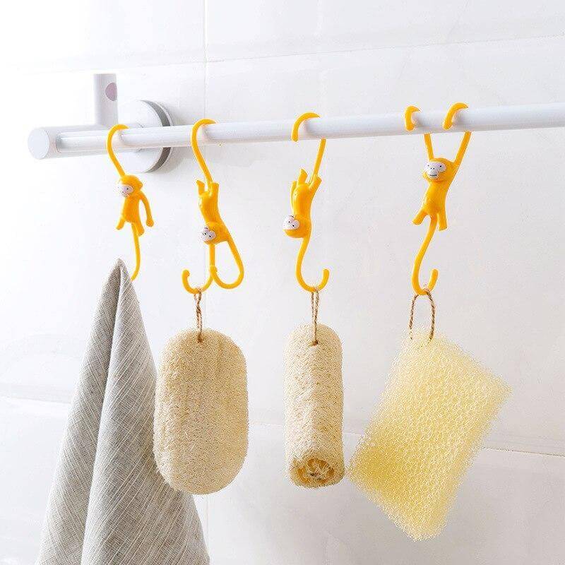 10Pcs Sweet Yellow Monkey Hooks - MaviGadget
