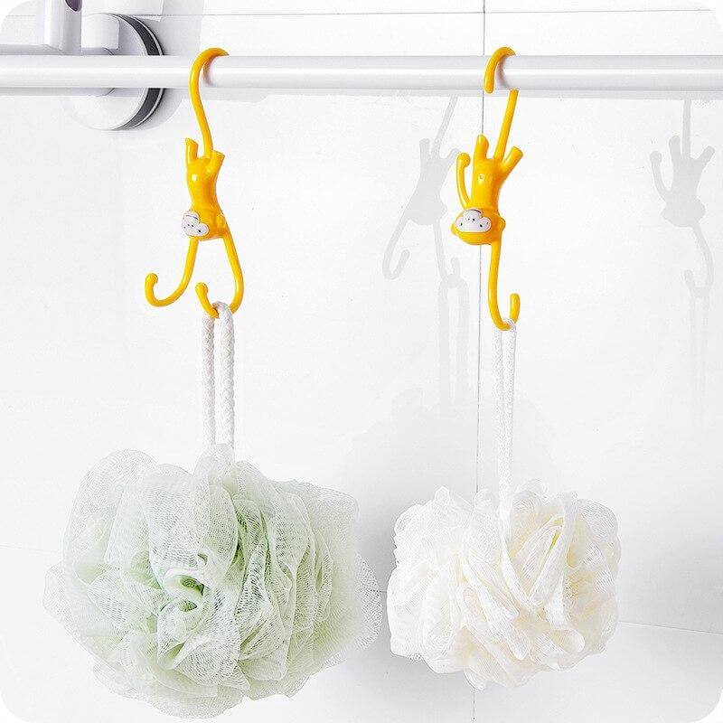 10Pcs Sweet Yellow Monkey Hooks - MaviGadget