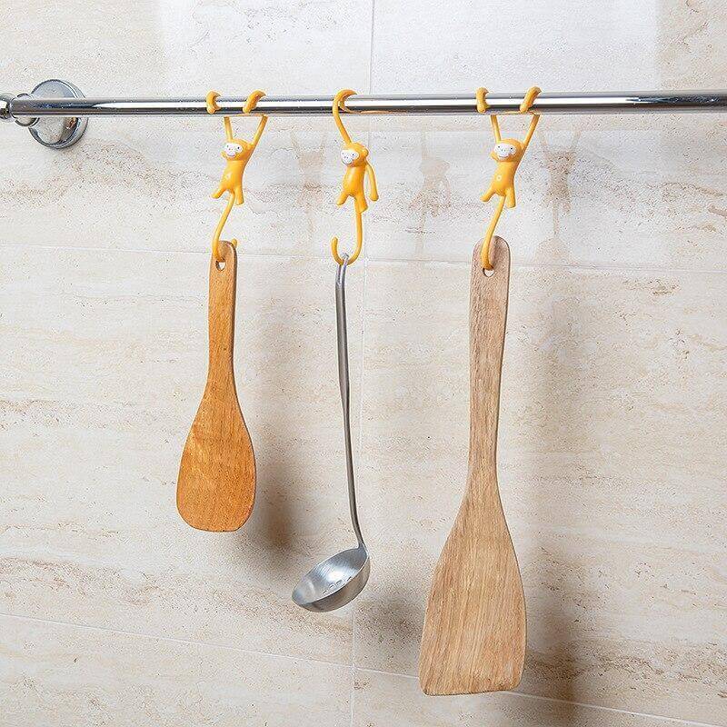 10Pcs Sweet Yellow Monkey Hooks - MaviGadget
