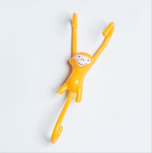 10Pcs Sweet Yellow Monkey Hooks - MaviGadget