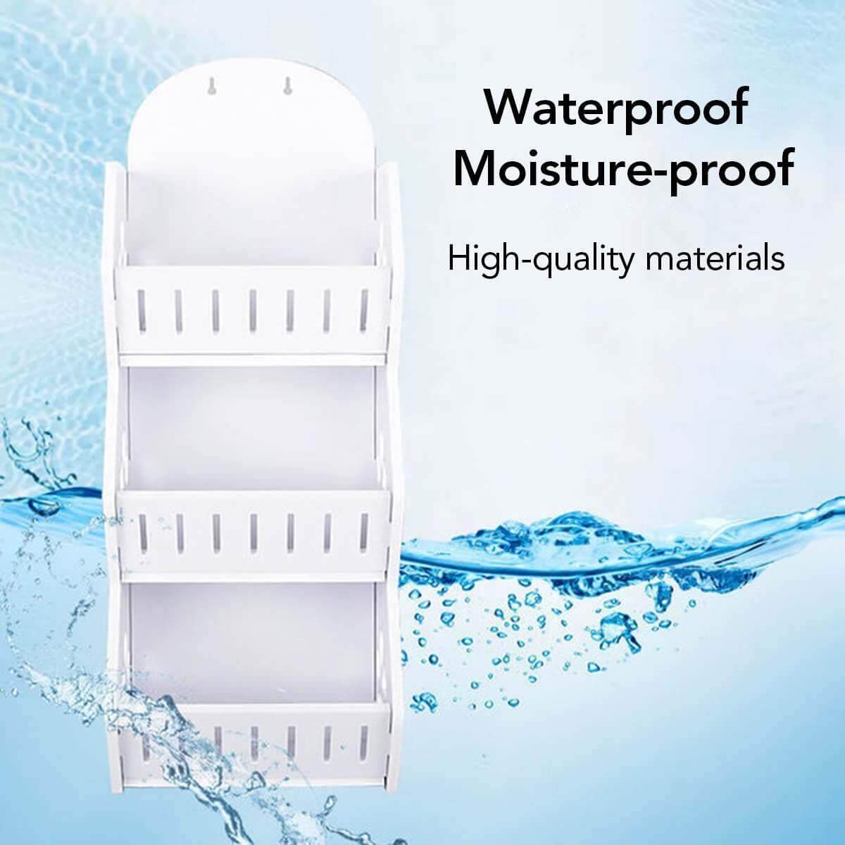 Wall Mounted No-Drill Shelf Storage Organizer - MaviGadget