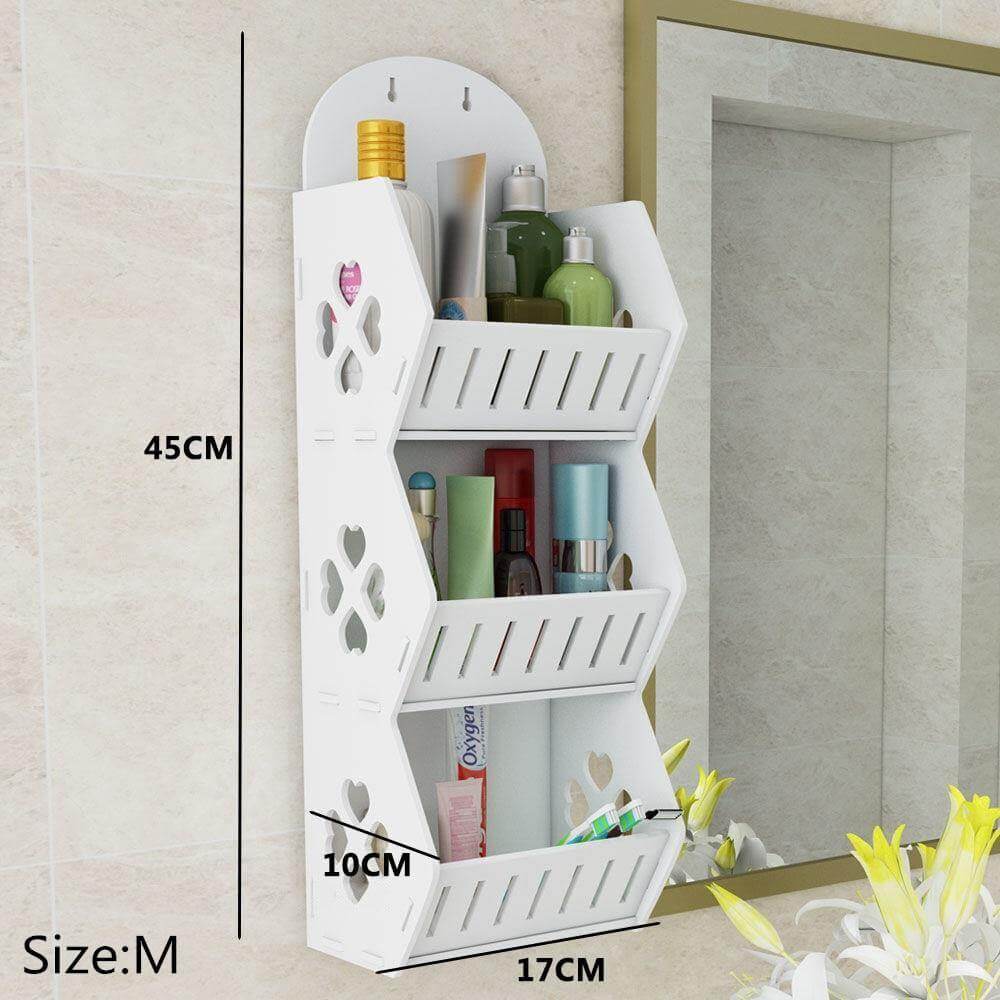 Wall Mounted No-Drill Shelf Storage Organizer - MaviGadget