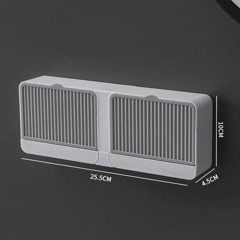 Creative Double Storage Wall Mounted Soap Box - MaviGadget